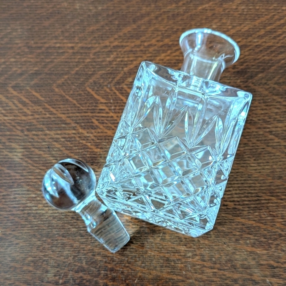 Vintage Cut Crystal Cordial Glass Decanter - Made In Portugal - Picture 9 of 11